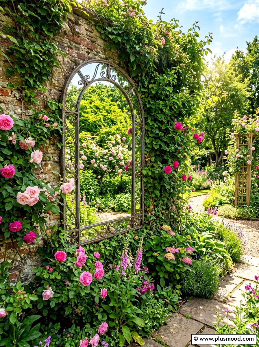 Mirror Garden Decor - 25 summer small garden ideas