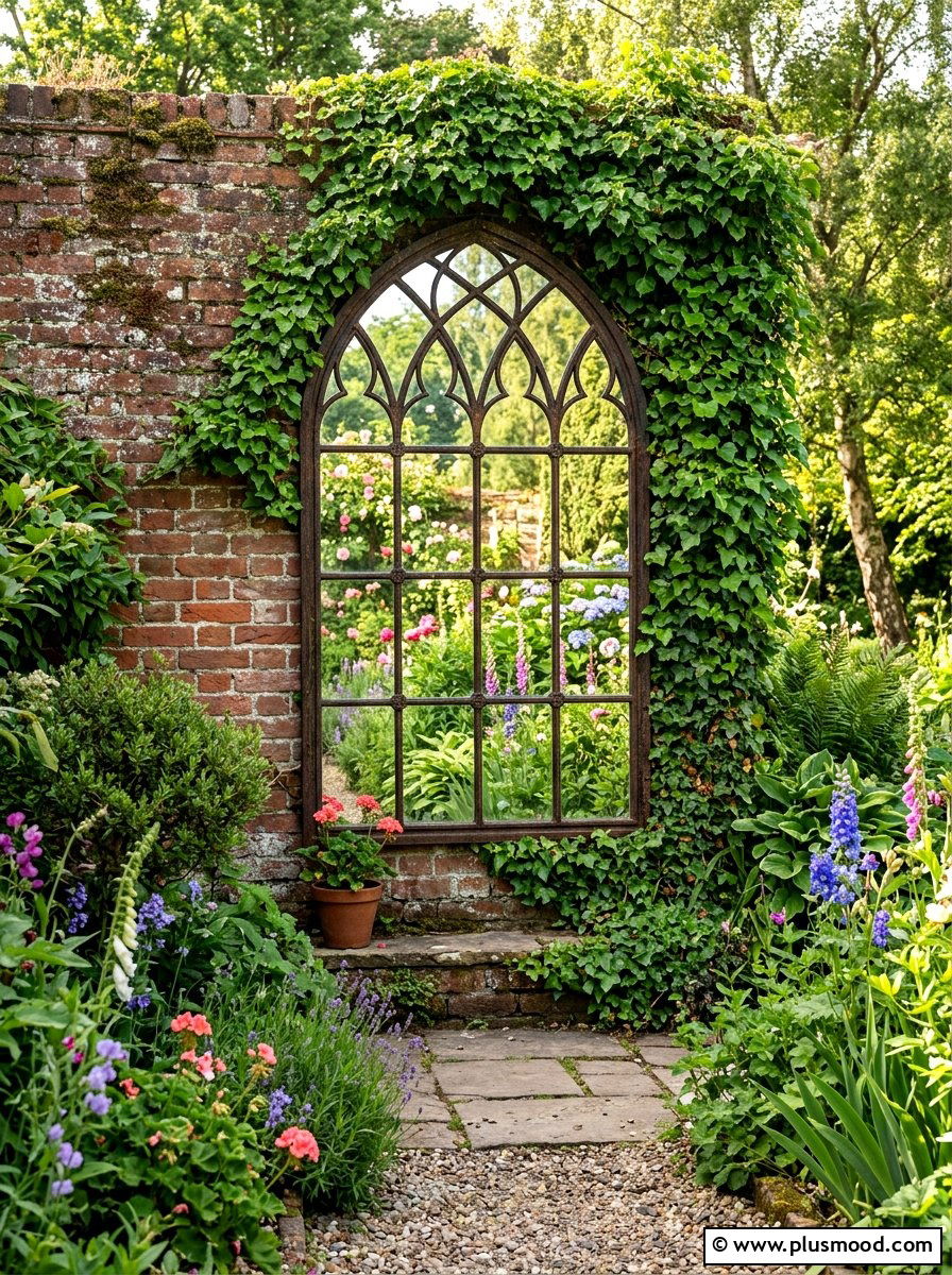 Mirror On Garden Wall - 25 small backyard ideas for secluded spaces