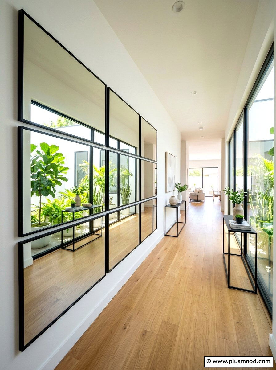 Mirrored Wall Decor - 25 summer home makeover ideas