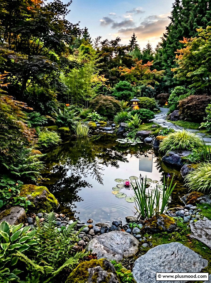 Mirrored Water Feature Accent - 25 small backyard ideas with mirror