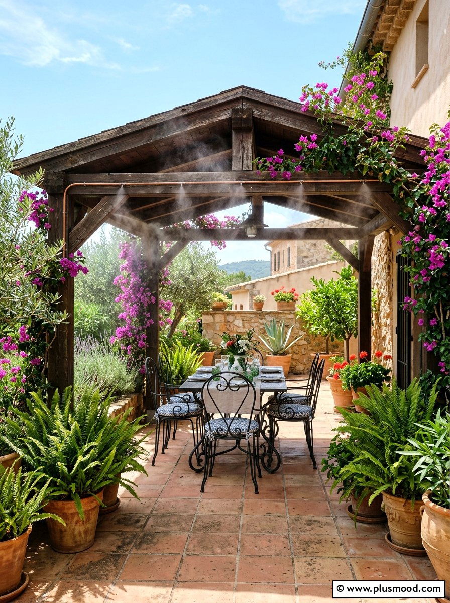 Misting System Layout - 25 summer patio ideas for hot weather
