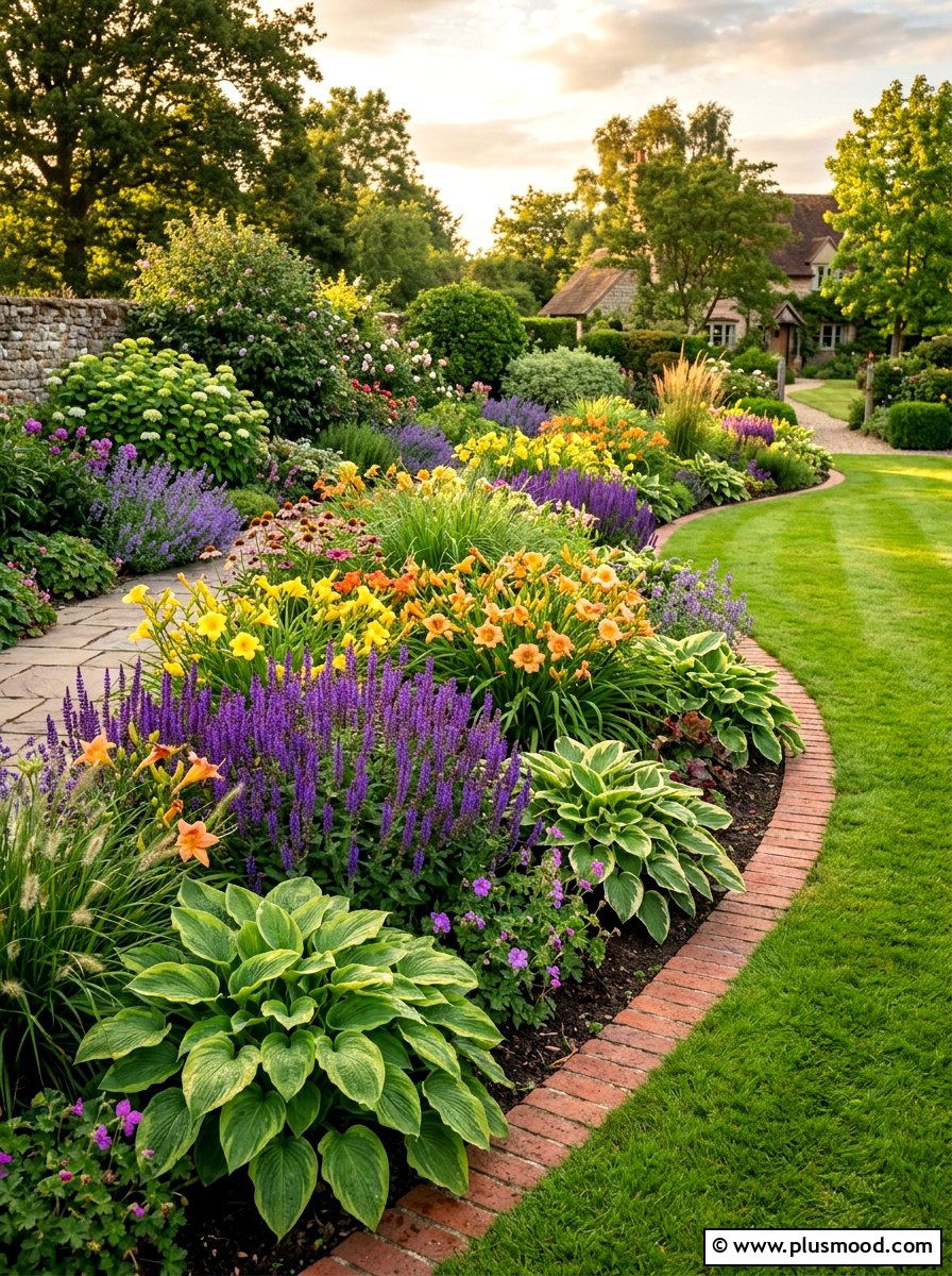 Mixed Perennial Garden Border - 25 summer garden border ideas