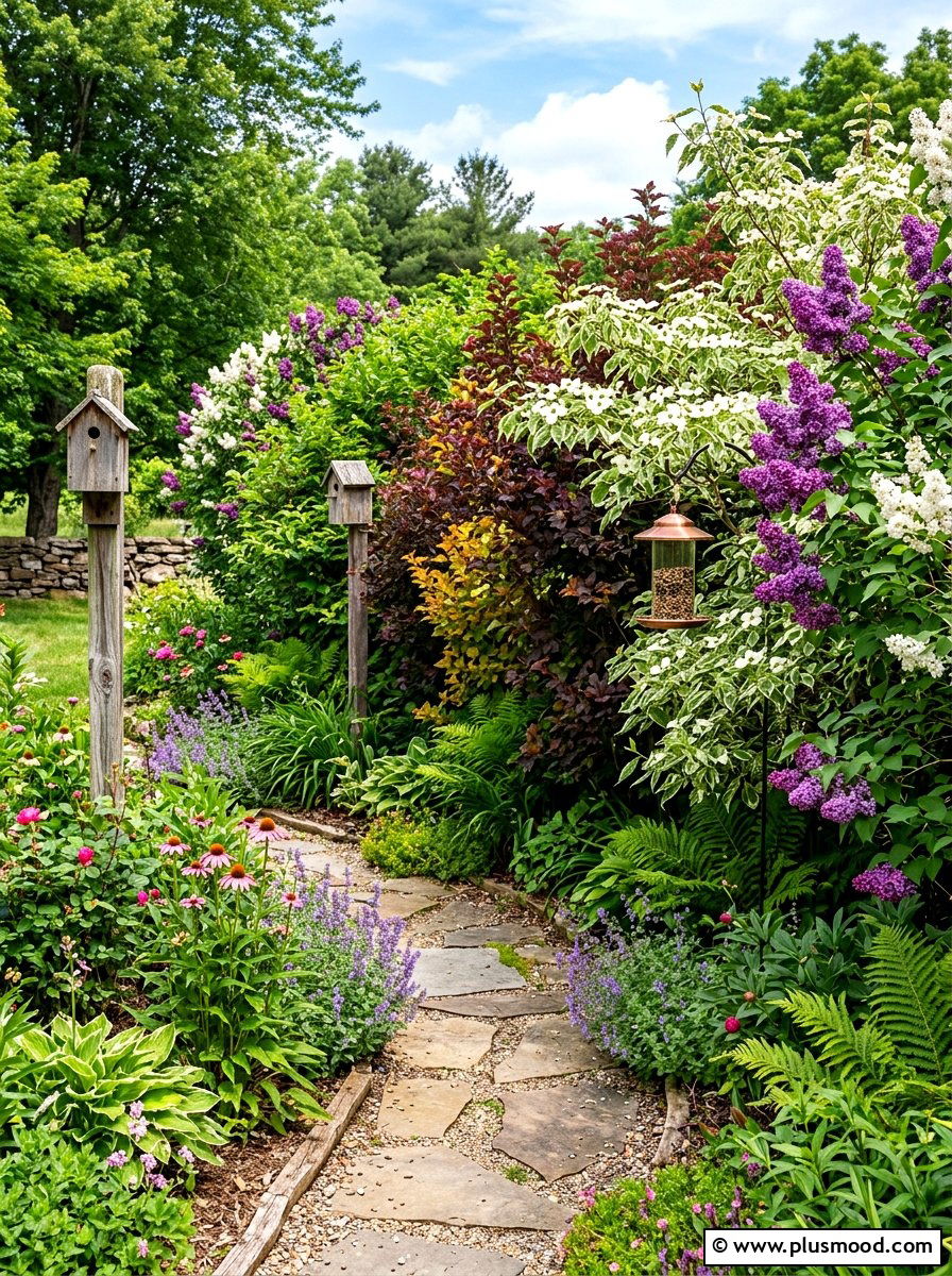 Mixed Shrub Privacy Fence - 25 summer privacy landscaping ideas