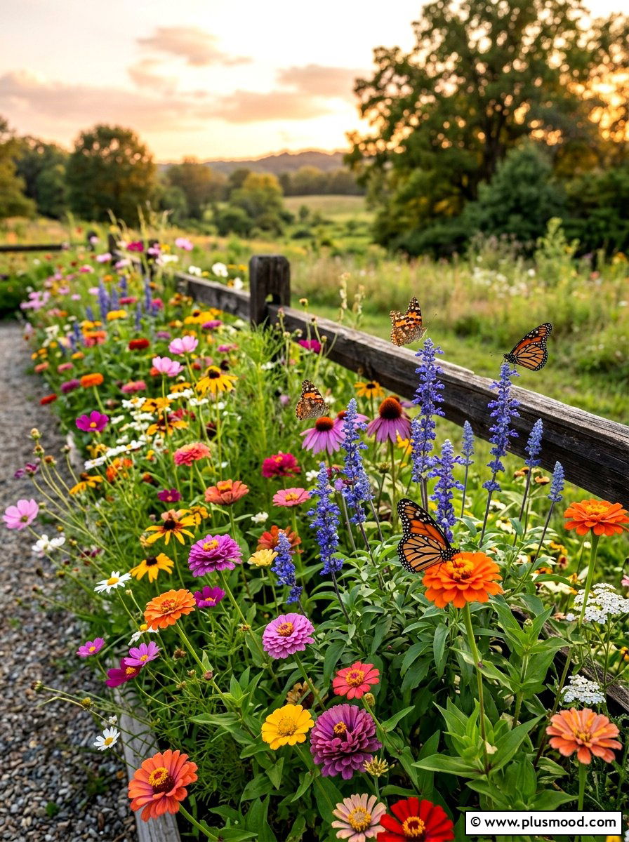 Mixed Wildflower Railing Patch - 25 summer porch rail planter ideas
