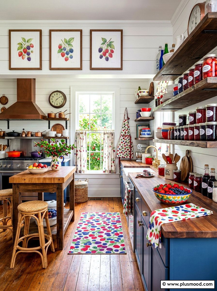 Mixed berry kitchen - 25 summer fruit themed kitchen decor ideas