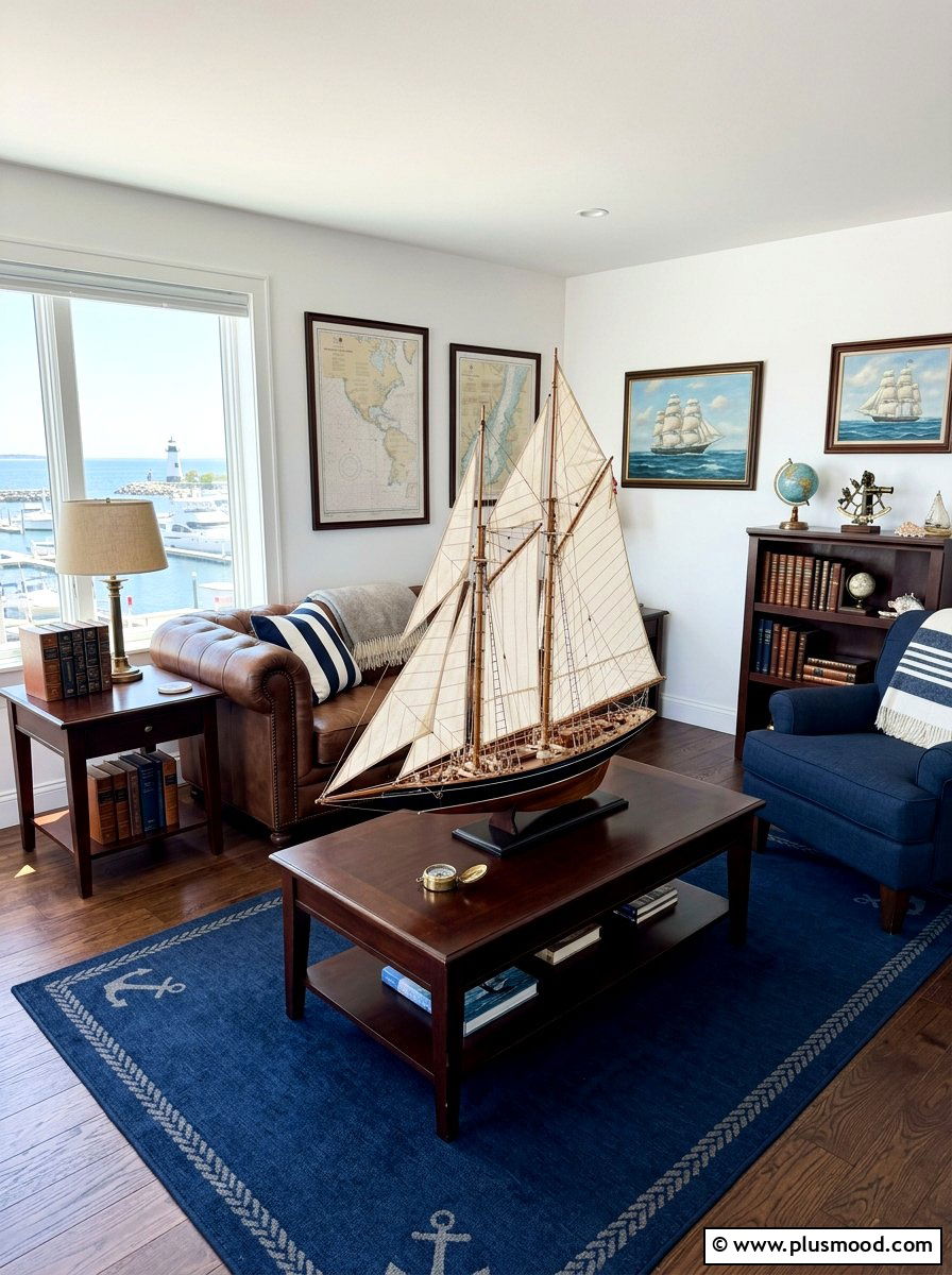 Model Sailboat Living Room - 25 summer nautical decor ideas for living room