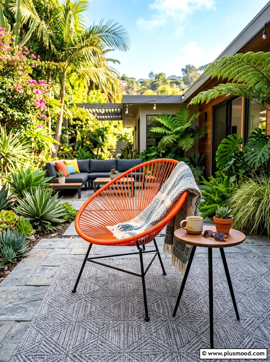 Modern Acapulco Chair - 25 summer patio decor ideas for renters