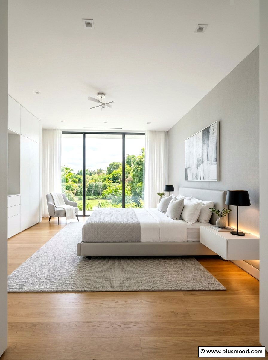 Modern Airy Bedroom - 25 summer bedroom decor ideas