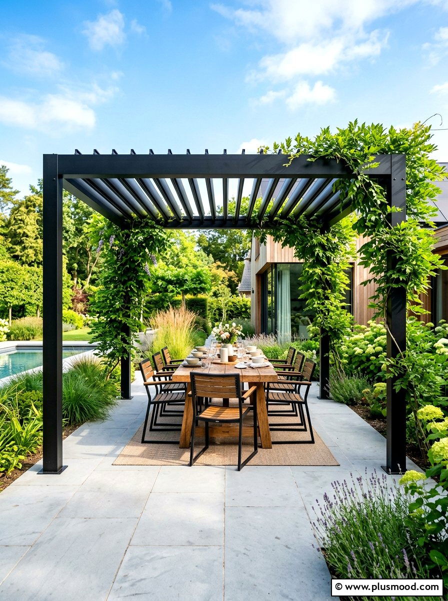 Modern Backyard Pergola - 25 summer luxury backyard oasis ideas