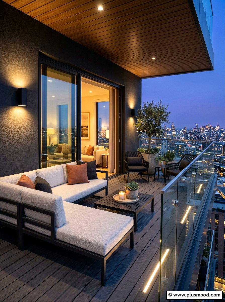 Modern Balcony Lighting - 25 summer balcony ideas