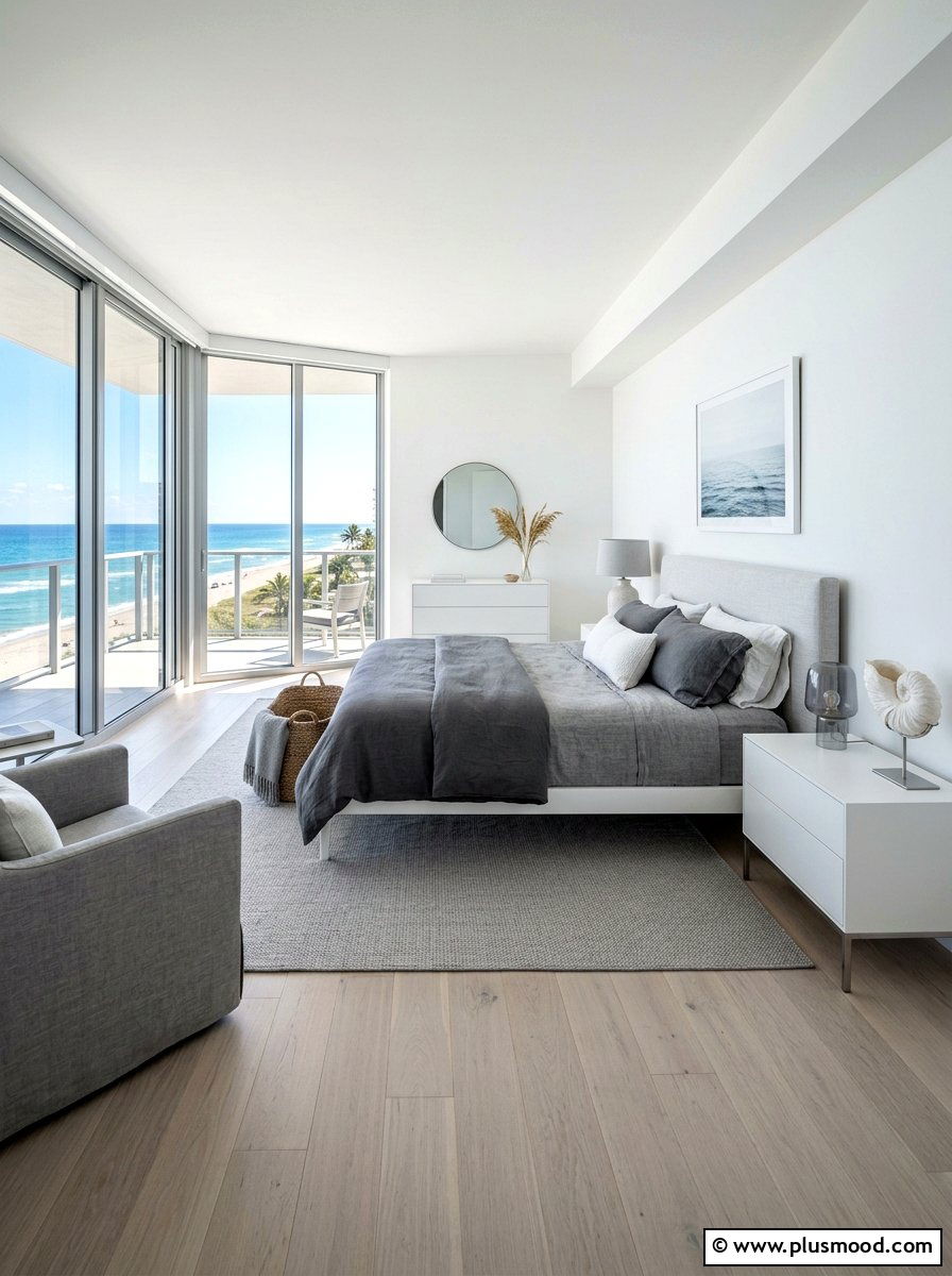Modern Coastal Bedroom - 25 summer seashell bedroom decor ideas