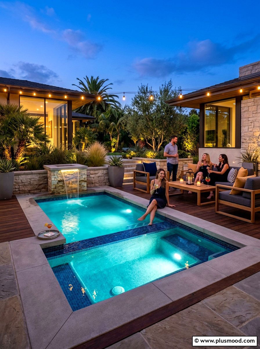 Modern Cocktail Pool - 25 summer small pool backyard ideas
