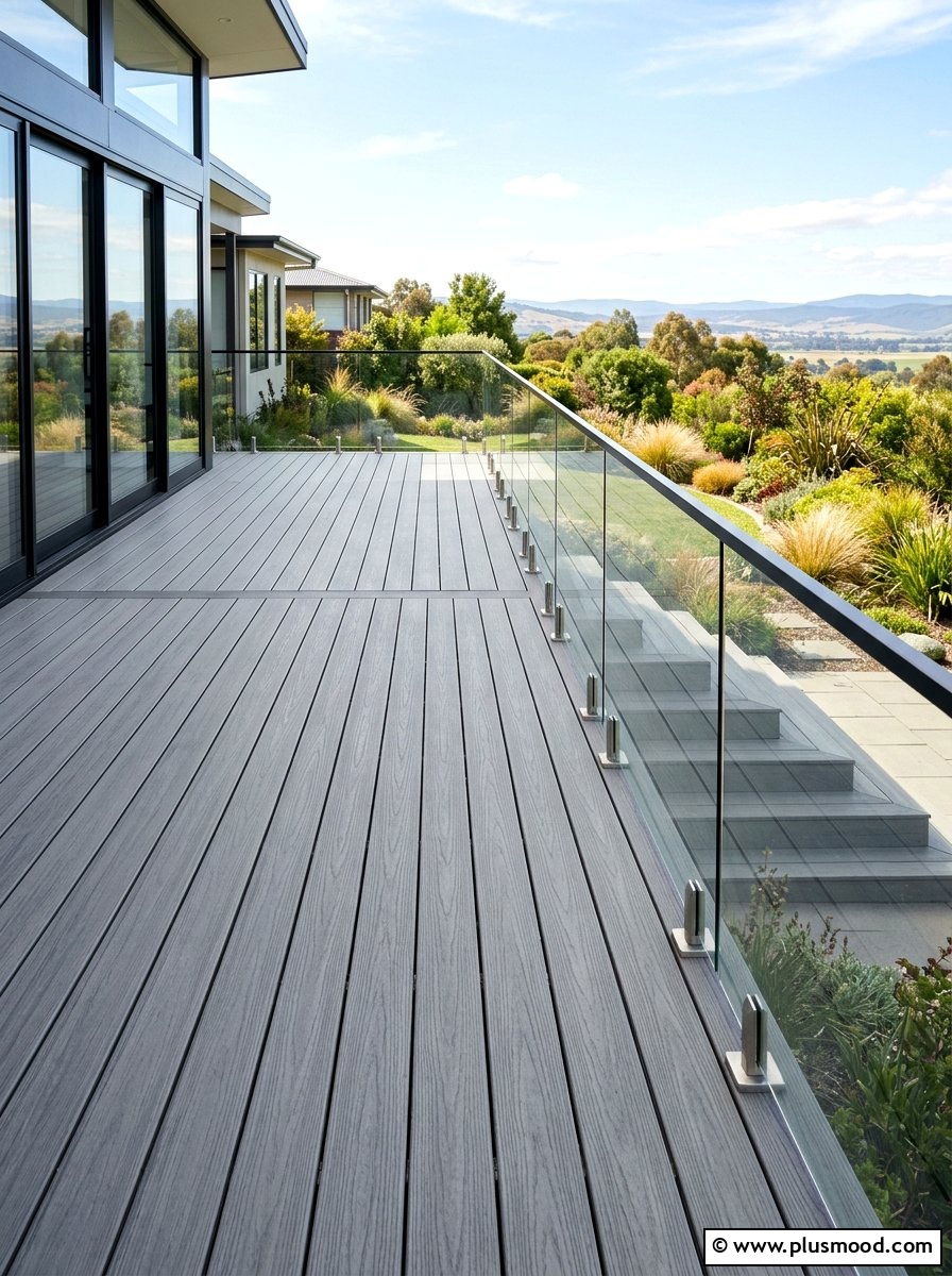 Modern Composite Deck - 25 small backyard ideas with deck