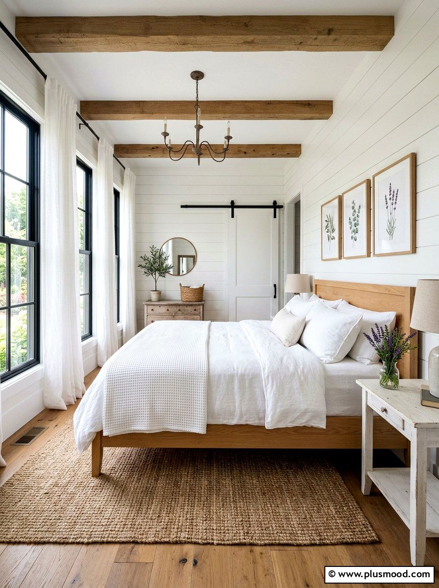 Modern Farmhouse Bedroom - 25 summer modern farmhouse summer decor ideas