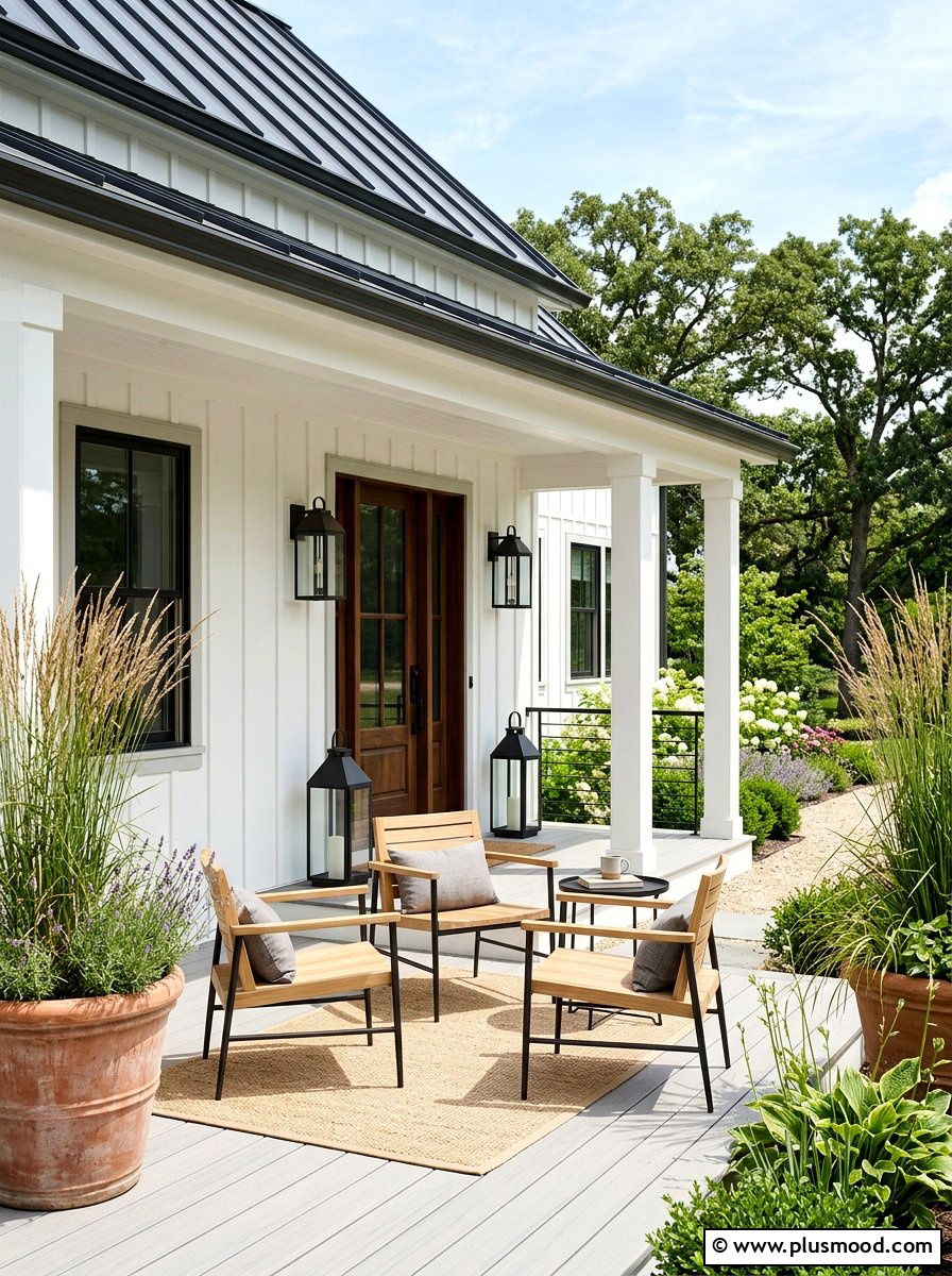 Modern Farmhouse Front Porch - 25 summer front porch ideas
