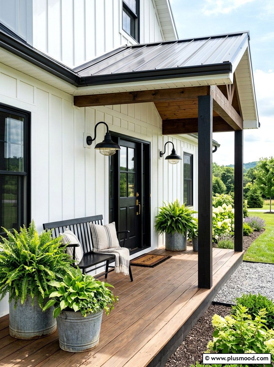 Modern Farmhouse Front Porch - 25 summer porch decorating ideas