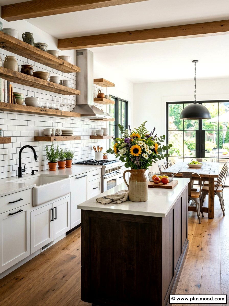 Modern Farmhouse Kitchen - 25 summer kitchen styling ideas