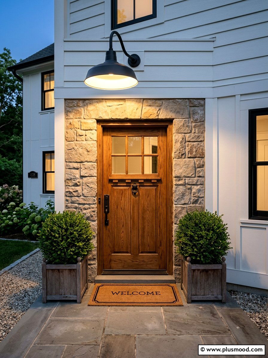 Modern Farmhouse Lighting - 25 summer farmhouse curb appeal ideas
