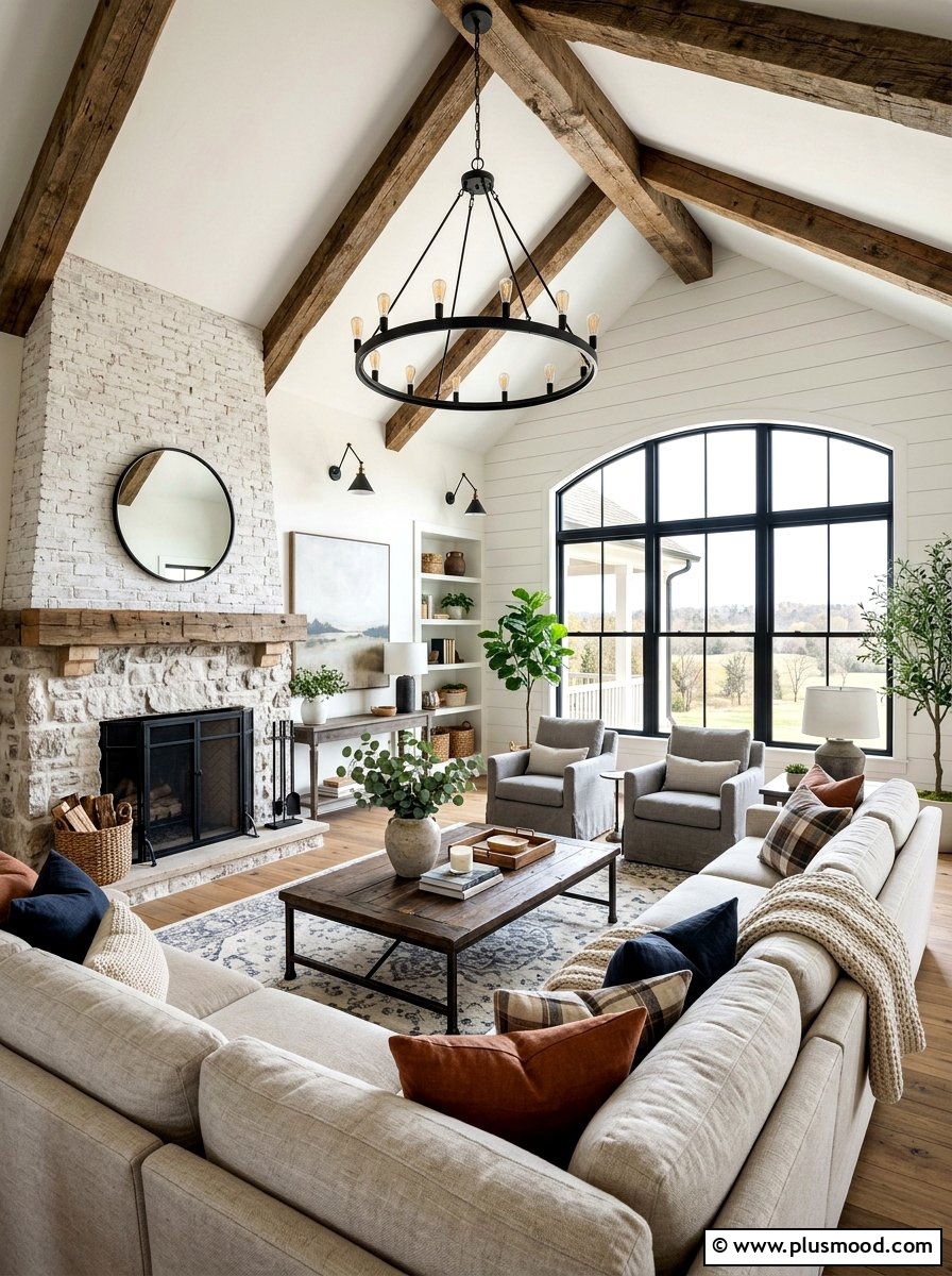 Modern Farmhouse Living Room - 25 best summer living room ideas