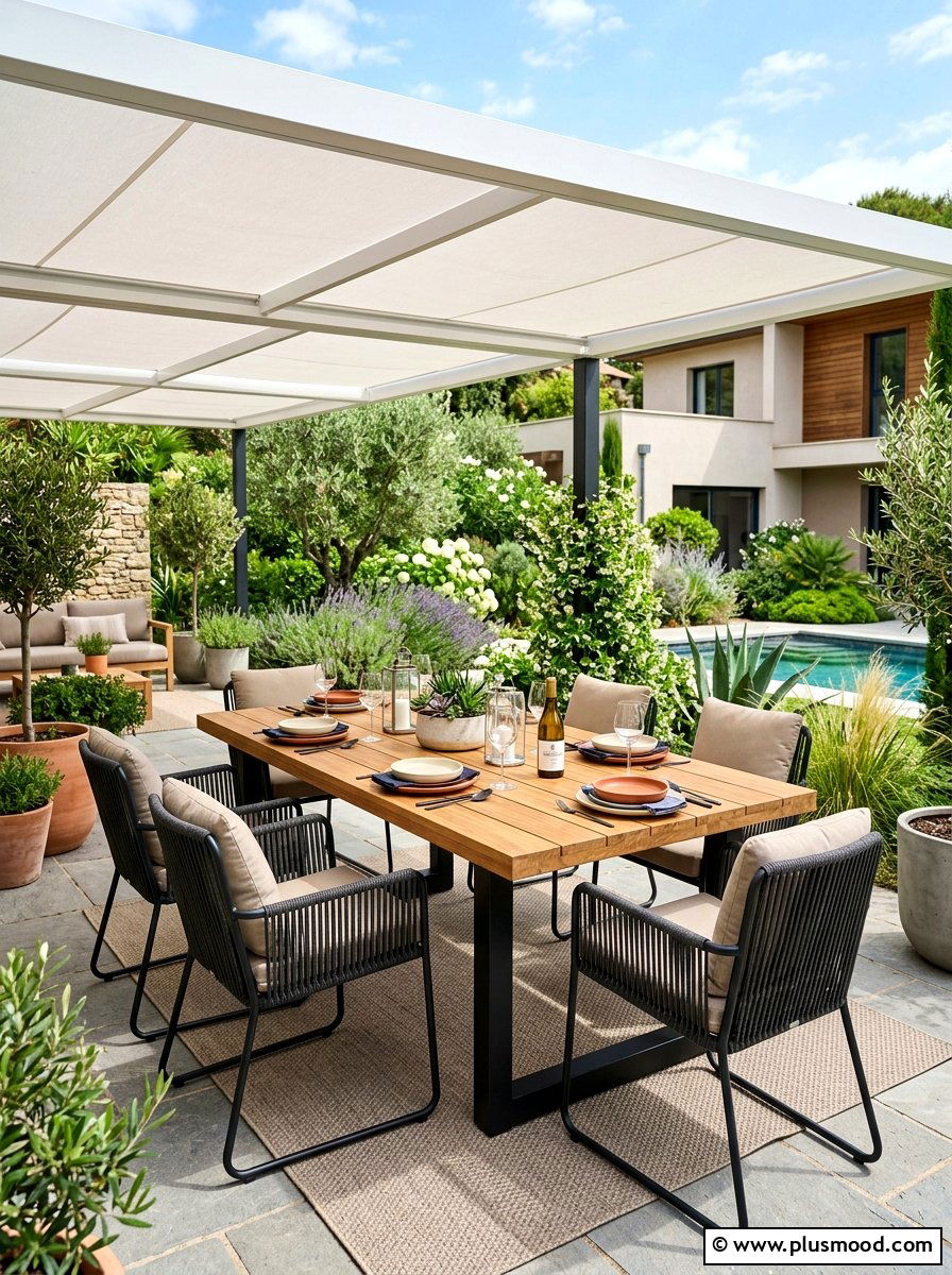 Modern Farmhouse Outdoor Space - 25 summer modern patio ideas