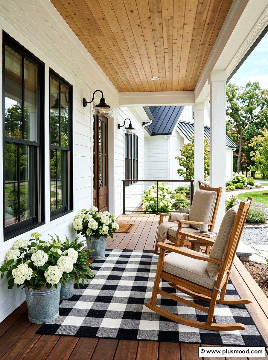 Modern Farmhouse Porch - 25 cozy summer porch ideas