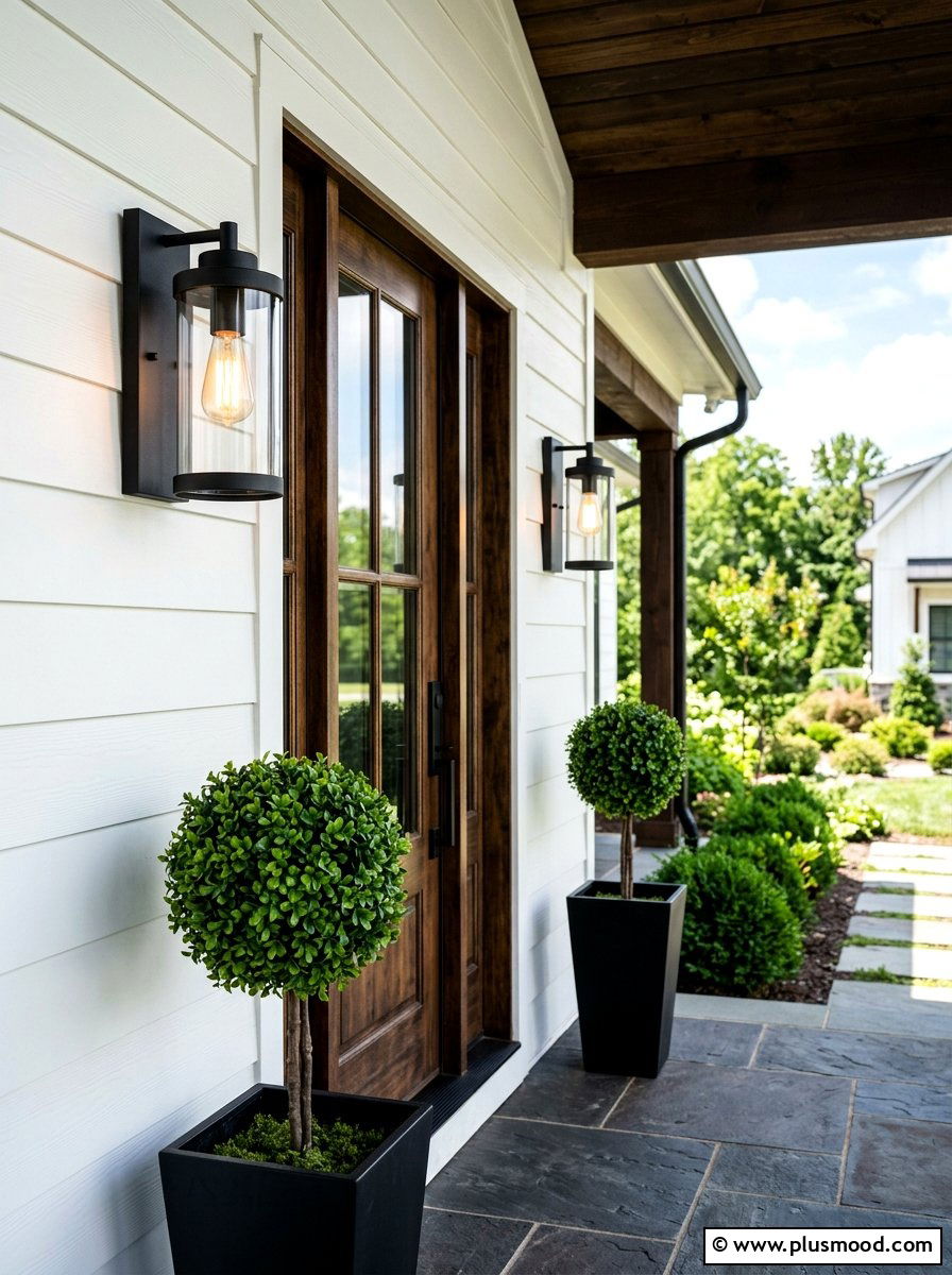 Modern Farmhouse Porch Lighting Sconce - 25 summer porch lighting curb appeal ideas
