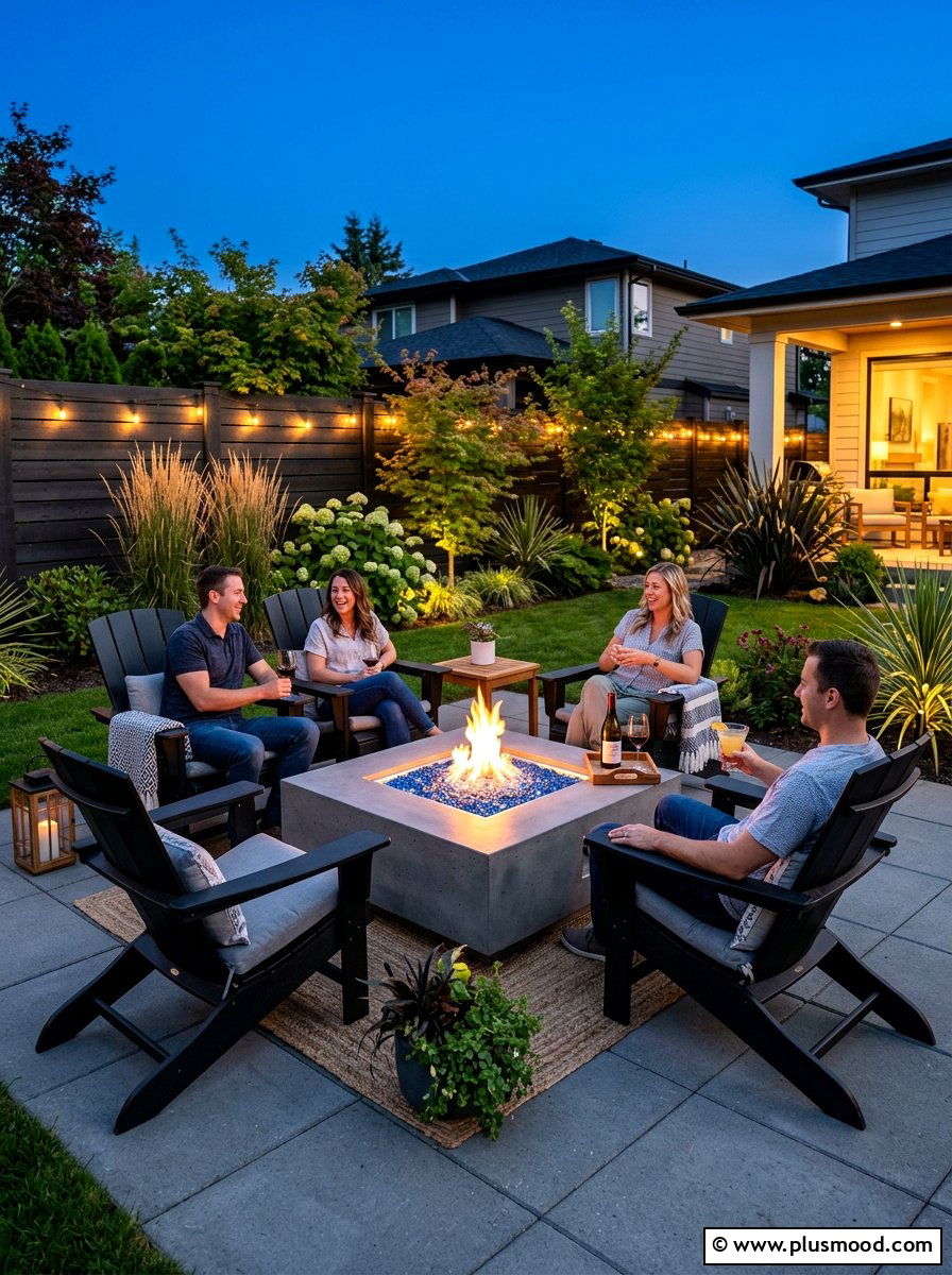 Modern Fire Pit - 25 easy summer patio decorating ideas