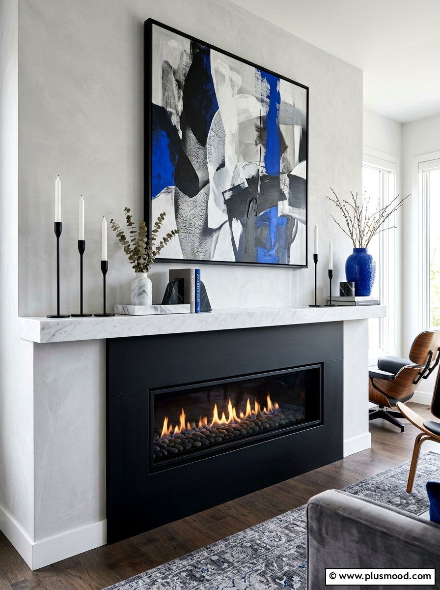 Modern Fireplace Decor - 25 summer mantel ideas for living room