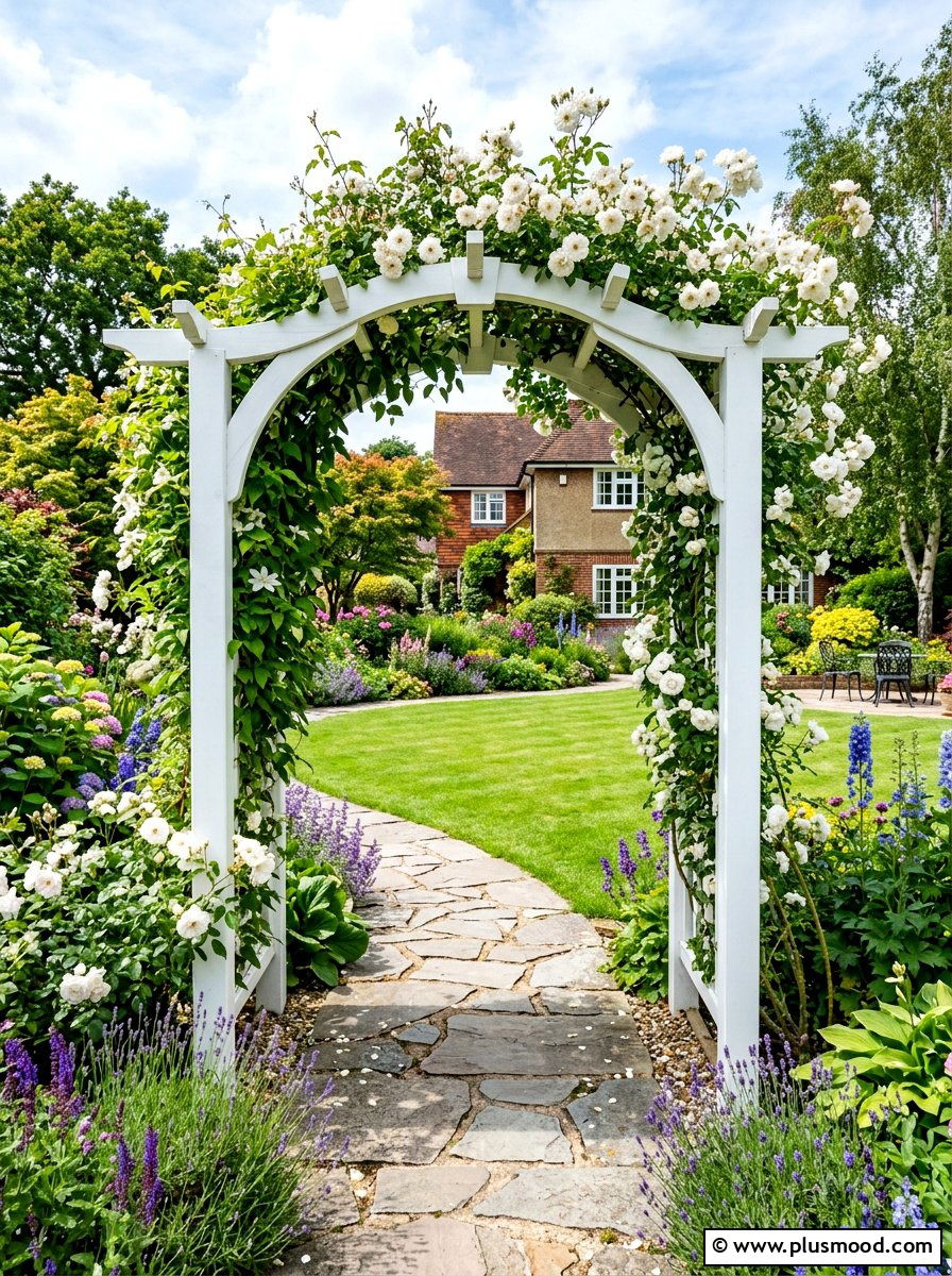 Modern Garden Arbor - 25 summer backyard cooling ideas