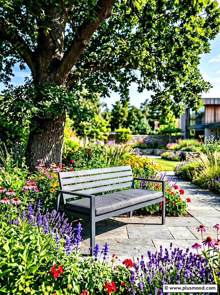 Modern Garden Bench - 25 fresh summer decorating ideas