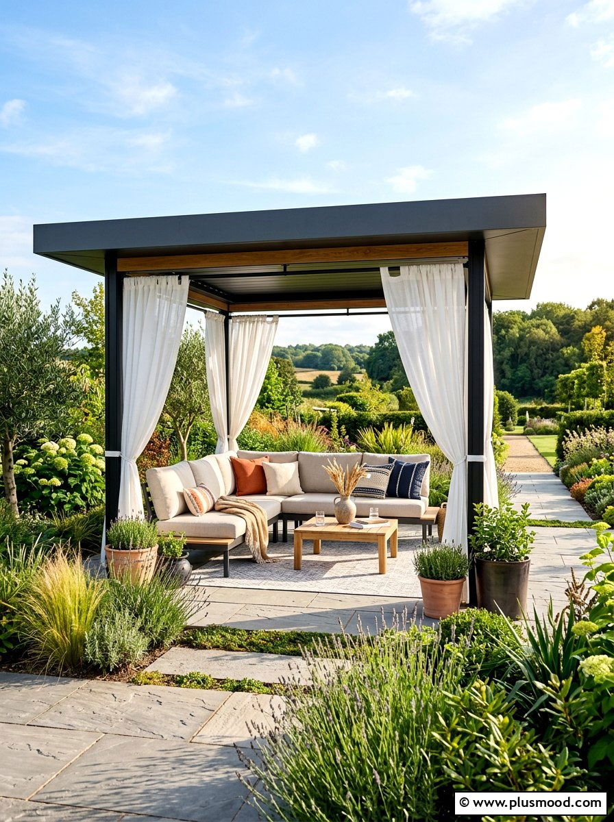 Modern Gazebo Retreat - 25 summer backyard modern ideas