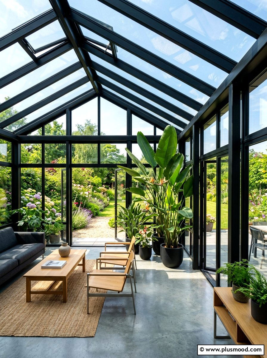Modern Glass Conservatory - 25 summer room decor ideas