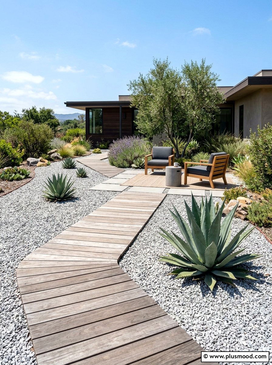 Modern Gravel Garden - 25 small backyard ideas modern style