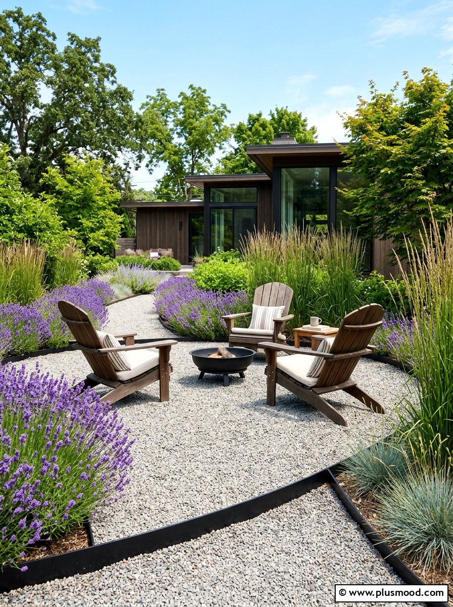 Modern Gravel Patio - 25 summer backyard makeover ideas