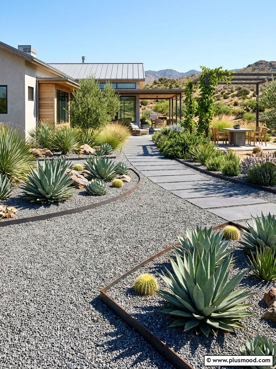 Modern Gravel Yard - 25 small backyard ideas for tiny homes