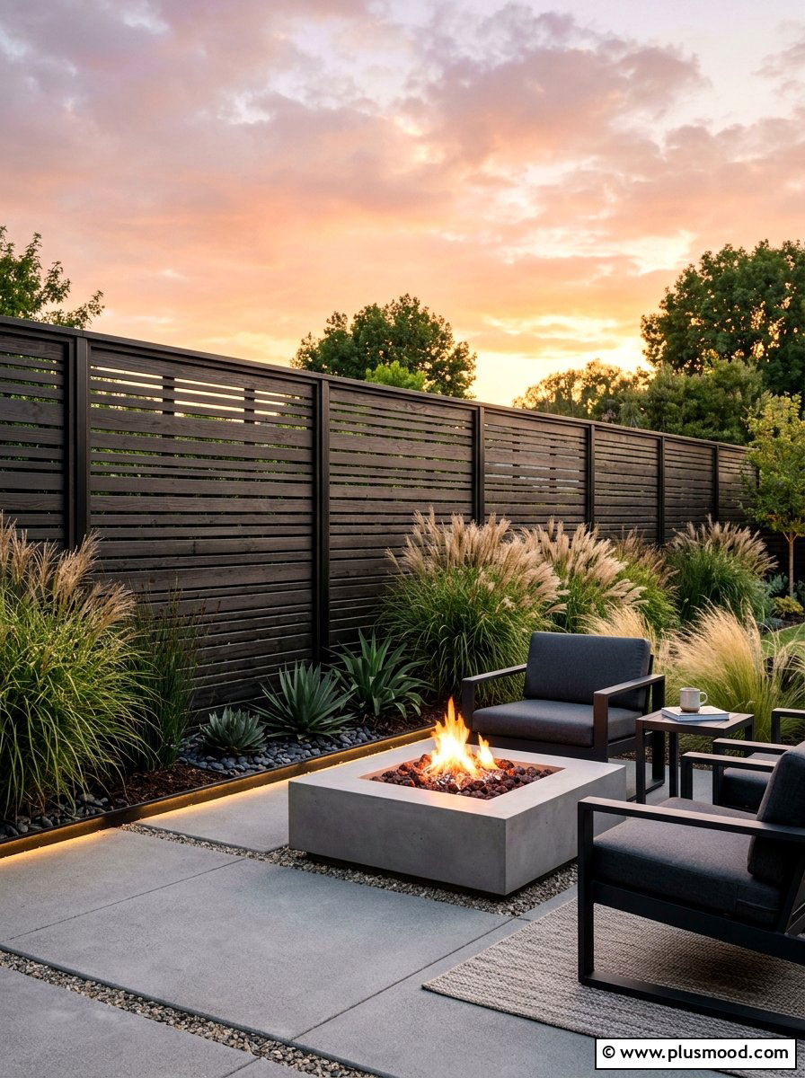 Modern Horizontal Lattice - 25 small backyard ideas with lattice