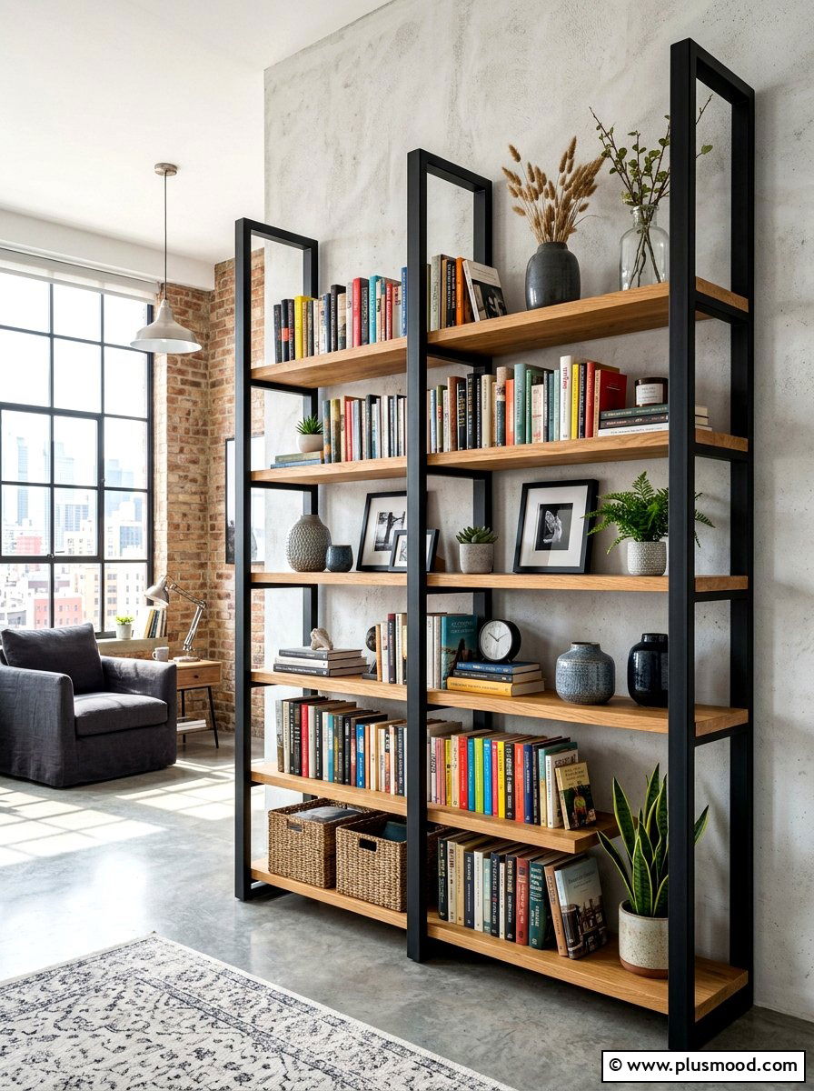 Modern Industrial Shelf - 25 August home decor ideas