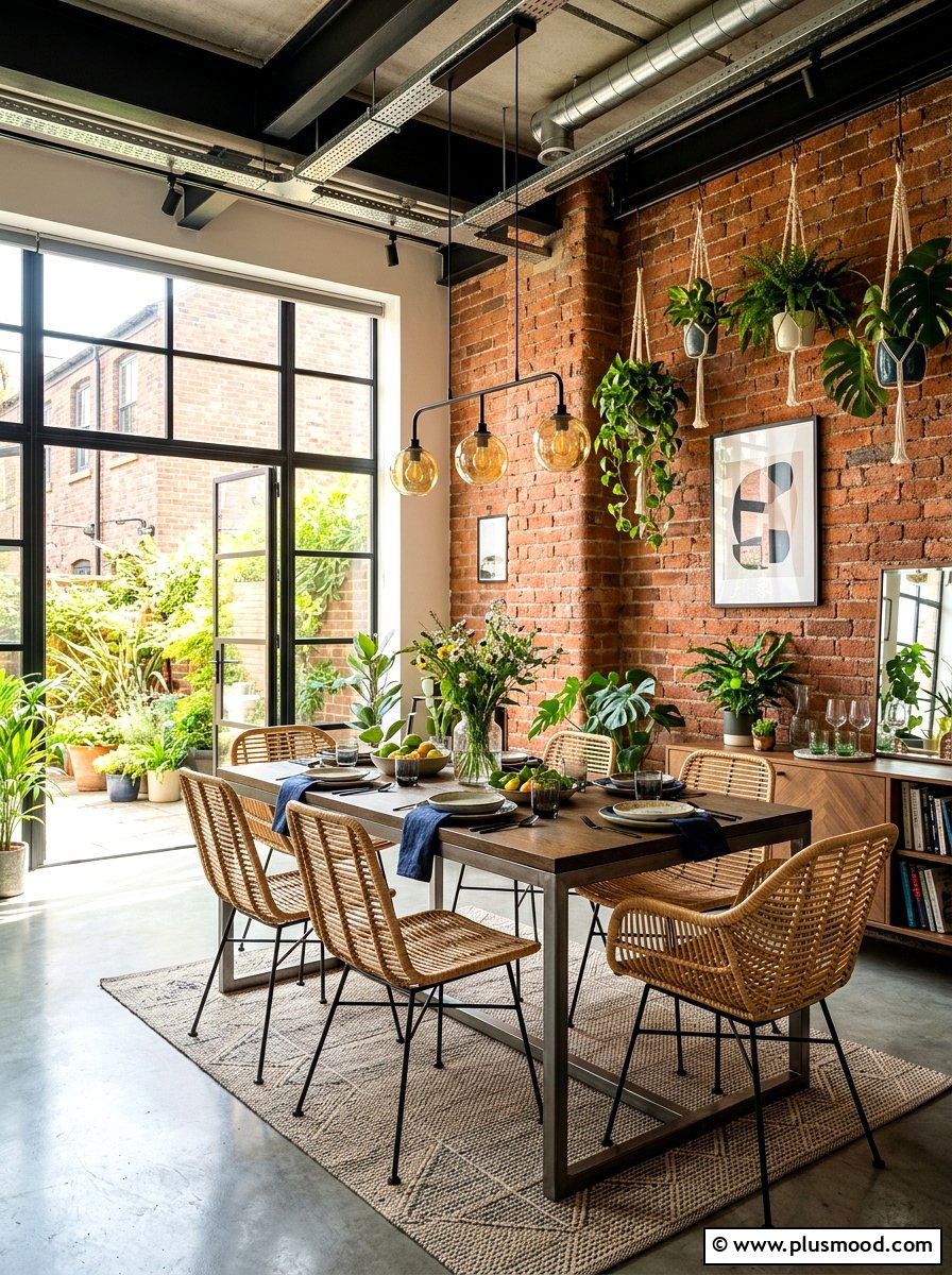 Modern Industrial Summer Dining Room - 25 summer dining room ideas