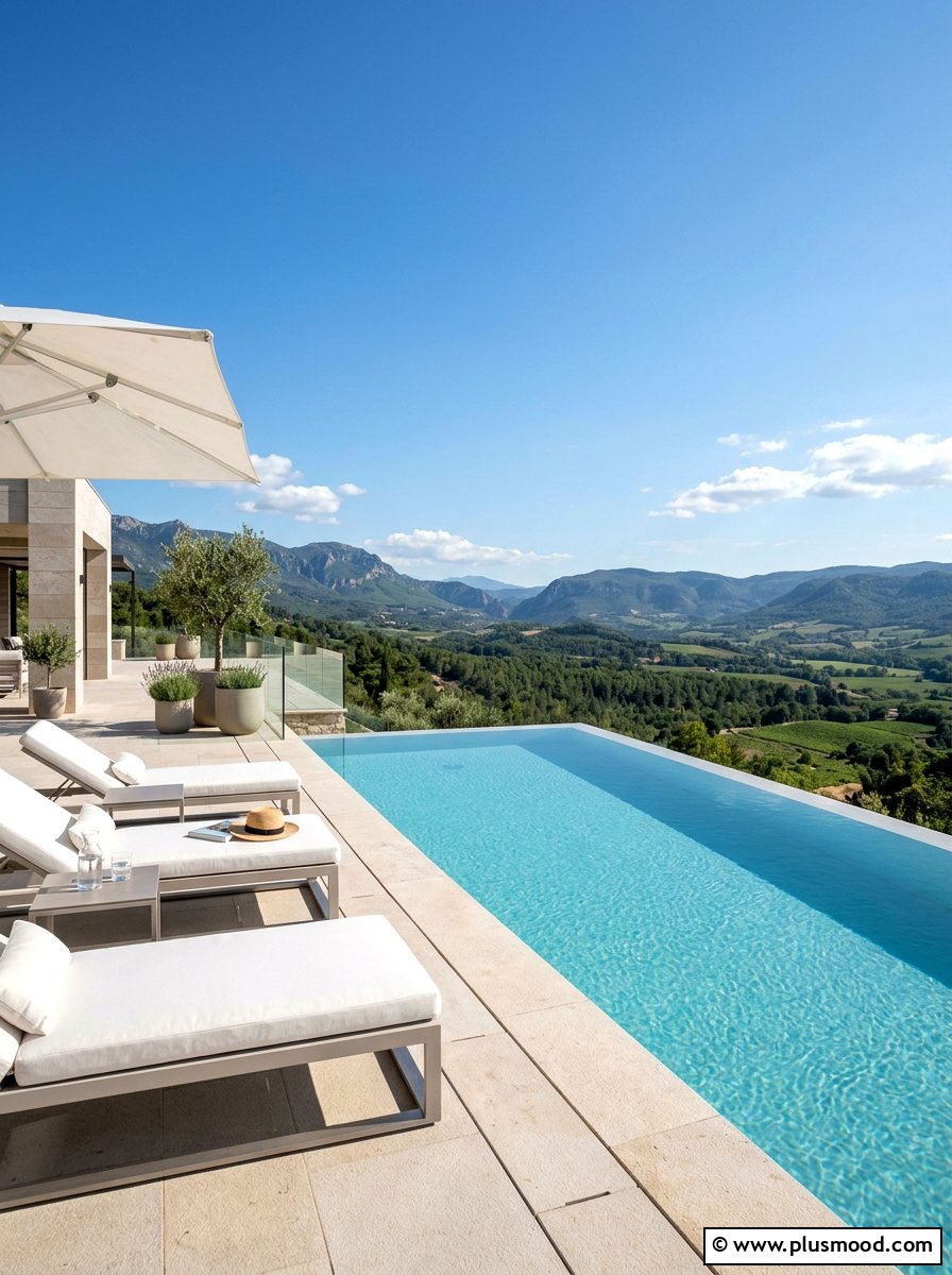 Modern Infinity Edge Pool - 25 pool landscaping ideas for contemporary homes