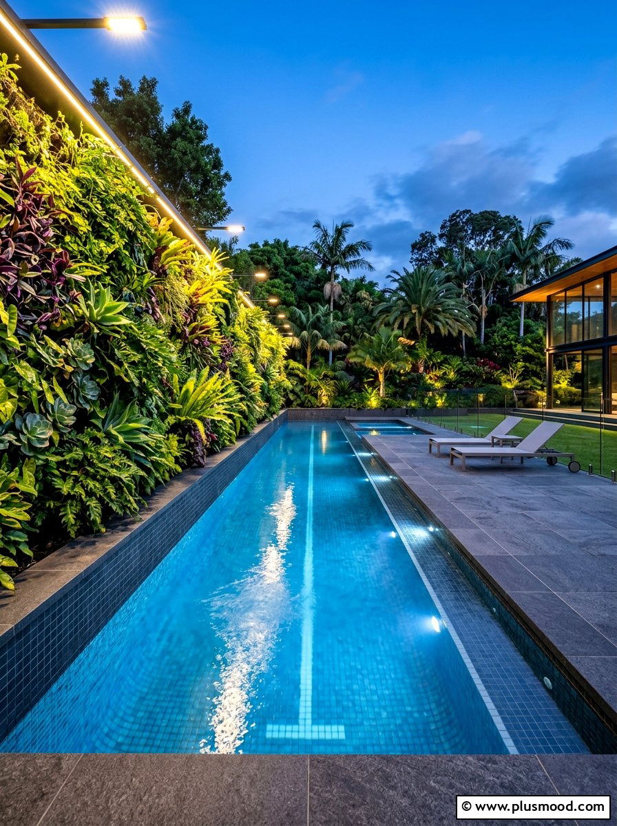 Modern Lap Pool - 25 summer modern pool backyard ideas