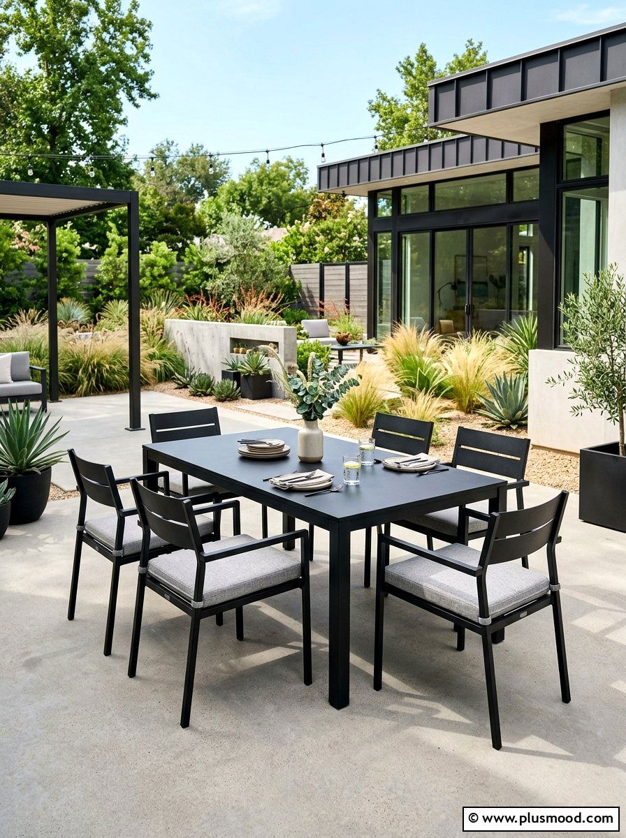 Modern Metal Furniture - 25 summer patio dining decor ideas
