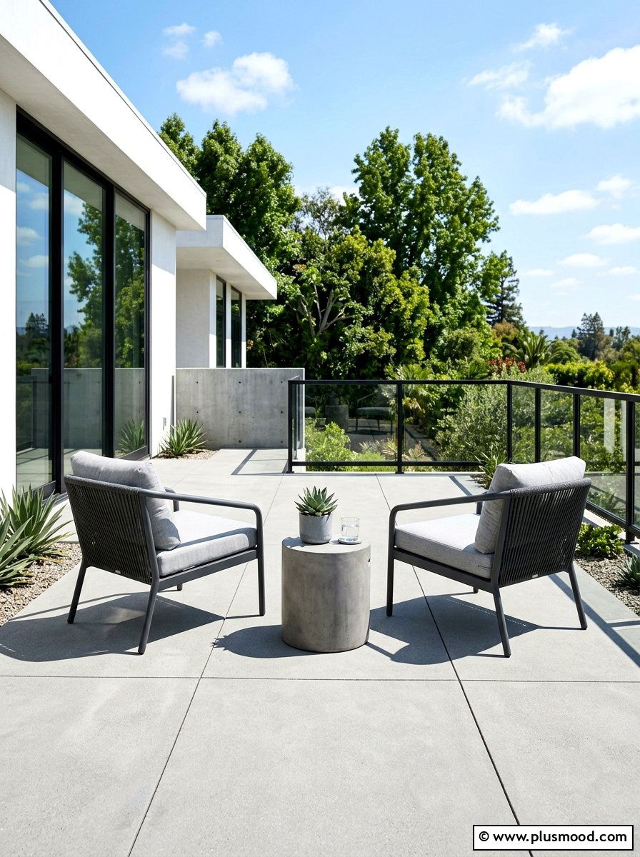 Modern Minimalist Deck - 25 summer small deck ideas for summer
