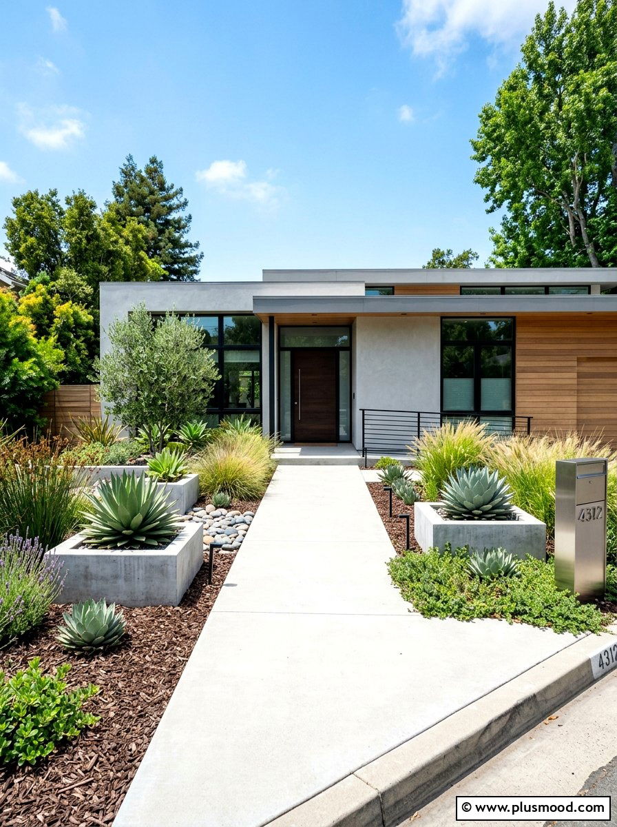 Modern Minimalist Front Yard - 25 best summer garden ideas