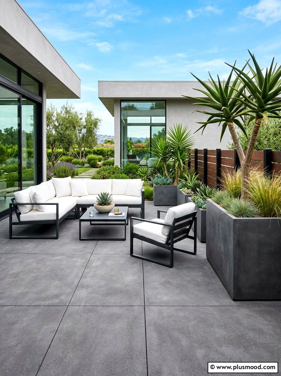 Modern Minimalist Patio - 25 simple summer patio ideas