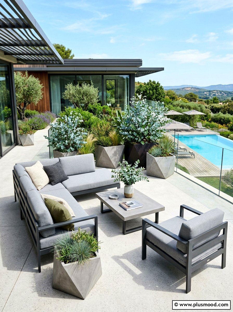 Modern Minimalist Terrace - 25 summer outdoor wedding shower ideas