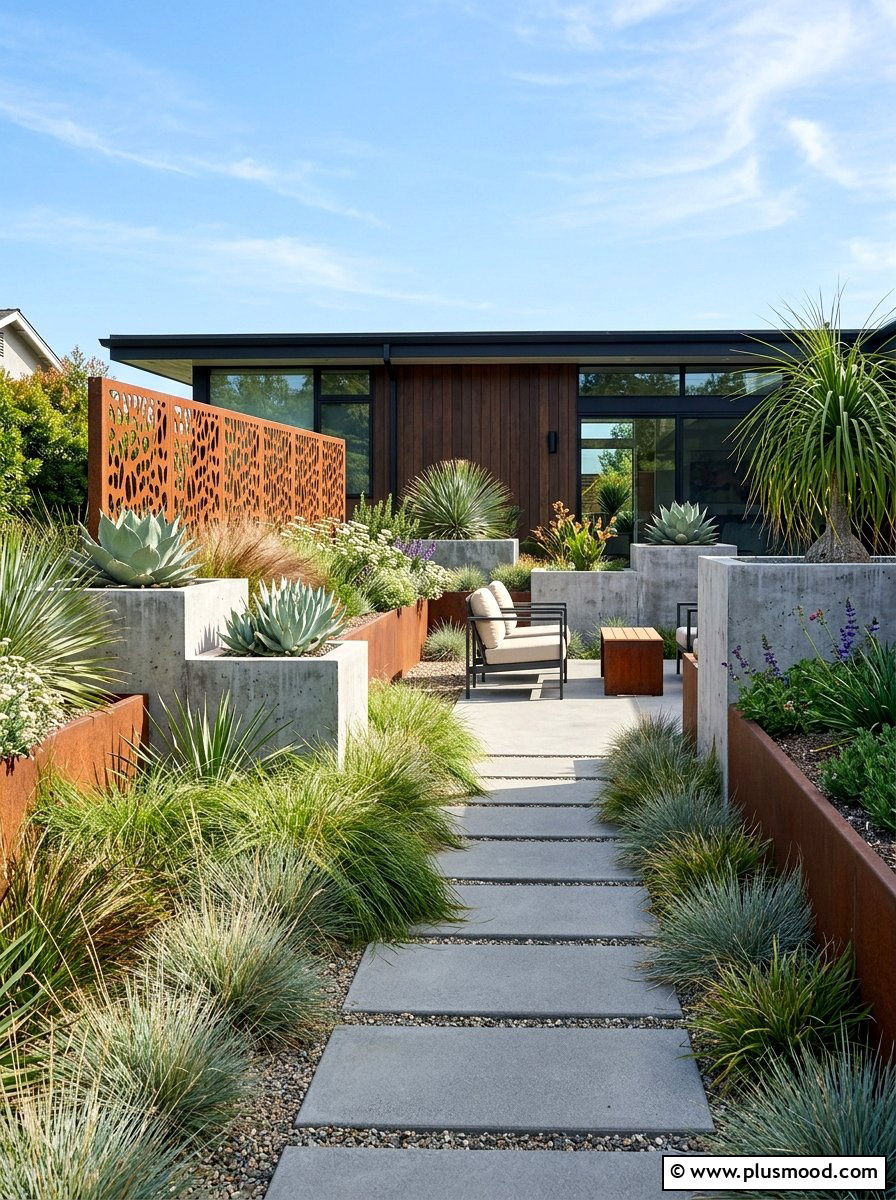 Modern Native Garden - 25 small backyard ideas with native plants