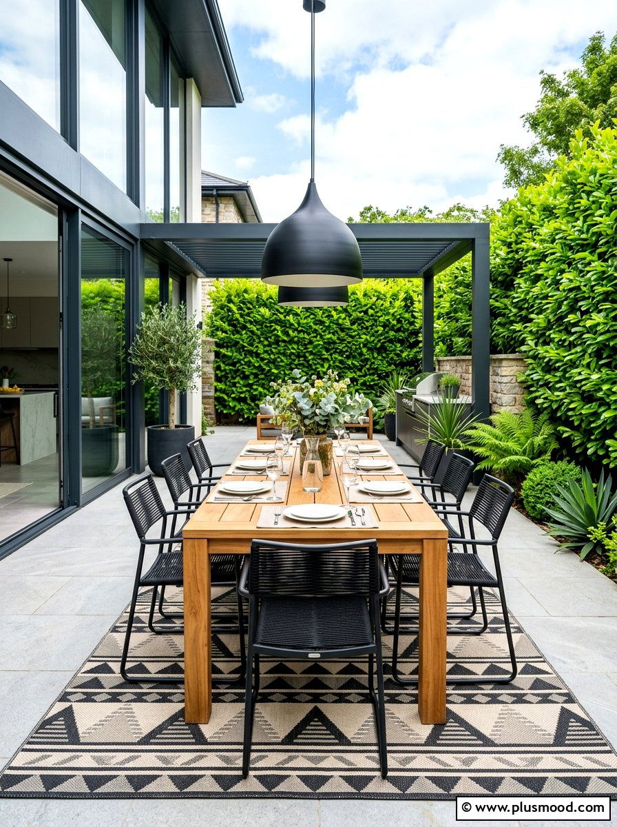 Modern Outdoor Dining - 25 summer modern garden ideas