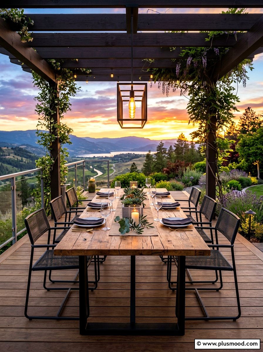 Modern Outdoor Dining - 25 summer backyard modern ideas