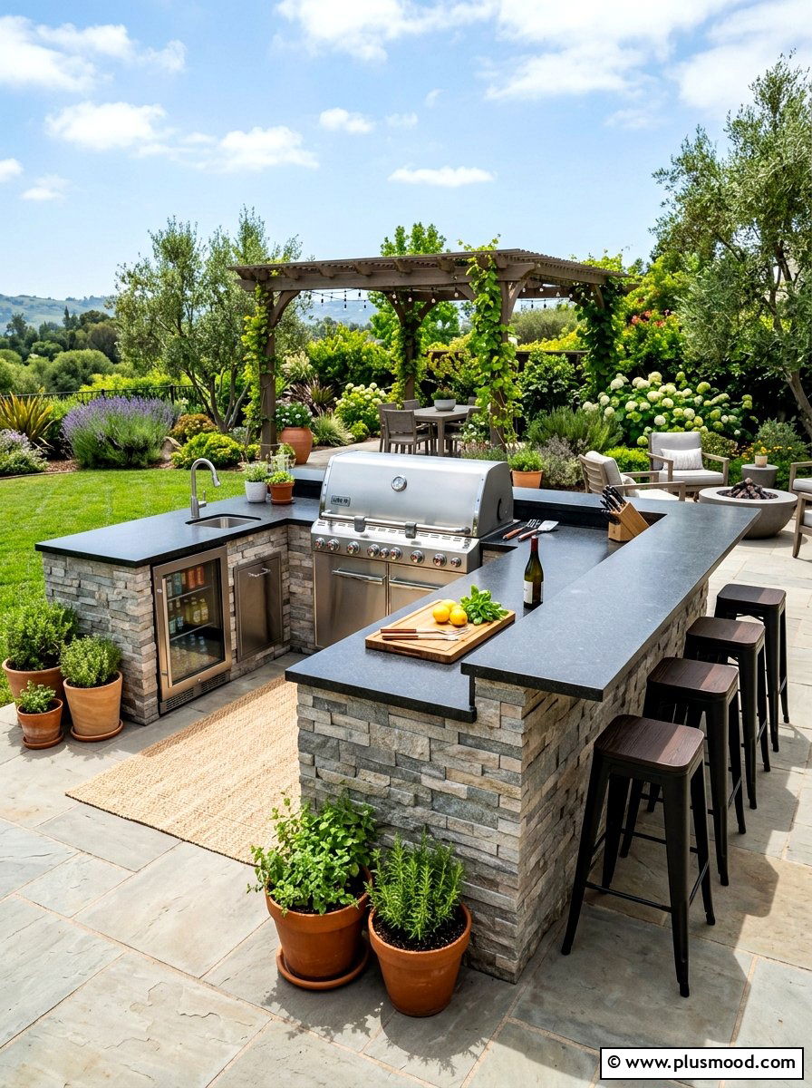 Modern Outdoor Kitchen - 25 summer decor ideas for everyday living