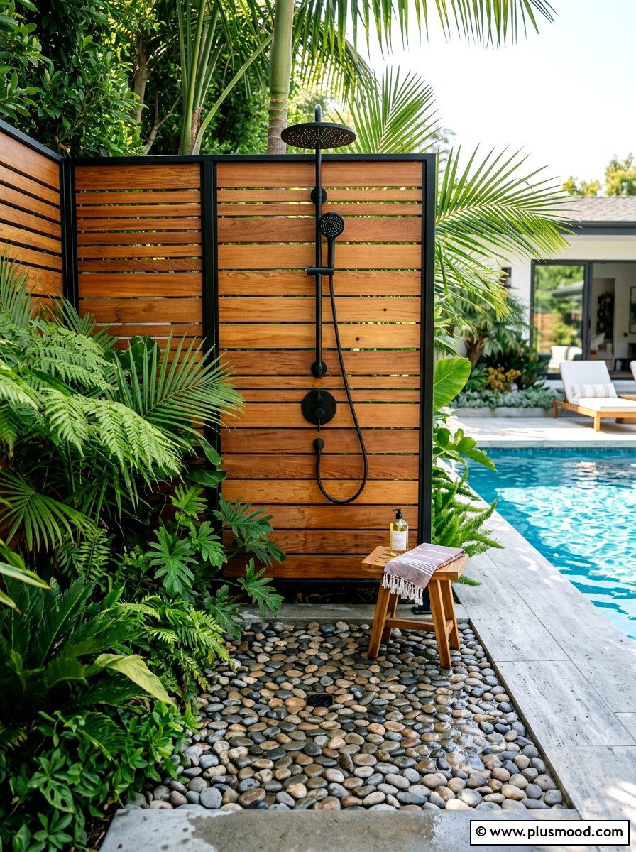Modern Outdoor Shower